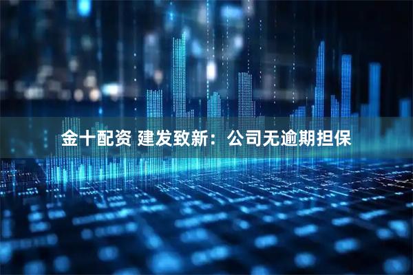金十配资 建发致新：公司无逾期担保