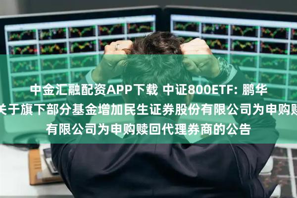 中金汇融配资APP下载 中证800ETF: 鹏华基金管理有限公司关于旗下部分基金增加民生证券股份有限公司为申购赎回代理券商的公告